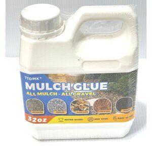 Mulch Glue 32oz Landscaping Adhesive Pebbles Gravel Wood Chips Binder  TTDMK
